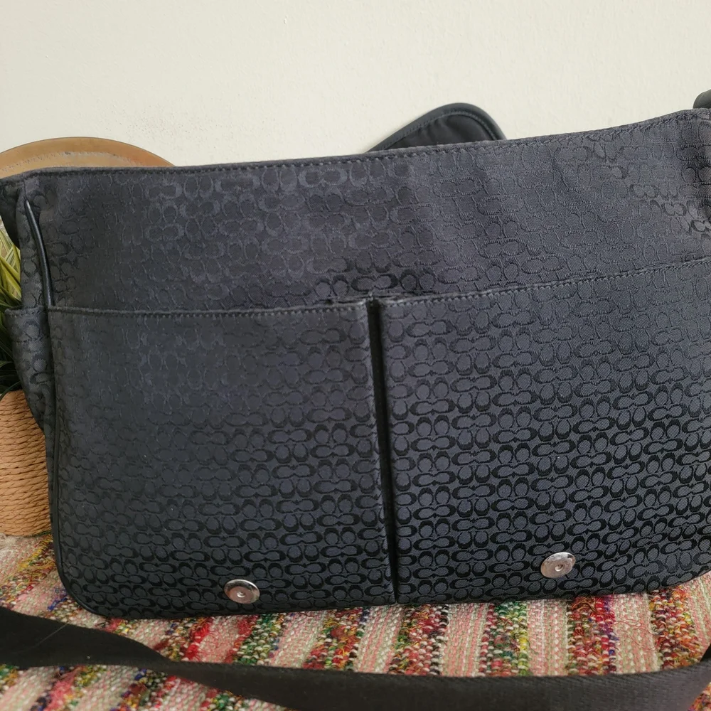 Coach Black Messenger Bag